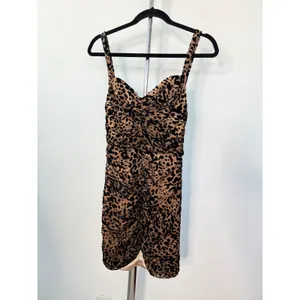 House of CB Cleo Leopard Print Corset Mini Dress Brown Animal Size S thumbnail 2
