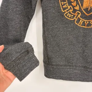 Abercrombie & Fitch Glitter Crest Sweatshirt Sz XS Y2K Preppy Collegiate Gray thumbnail 5