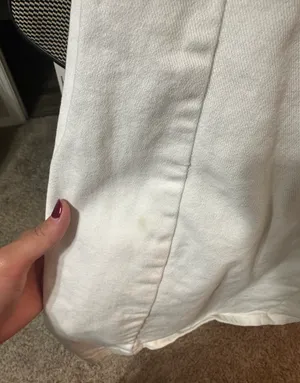 H&M White Denim Dress thumbnail 5