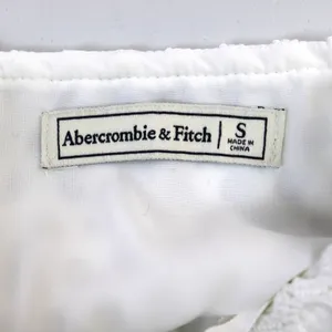 Abercrombie & Fitch Womens S Crochet Mini‎ Dress Sleeveless White Boho Whimsy thumbnail 15