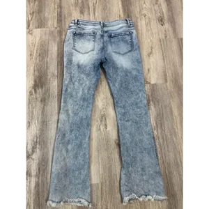 ALTAR'D STATE‎ Womens Jeans Size 13 Flare Acid Wash Distressed Frayed Hem thumbnail 2