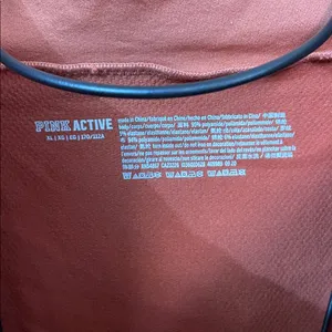 PINK Victoria's secret active wear size XL cropped quarter zip top burnt orange thumbnail 4