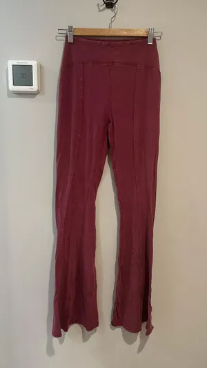 Urban Outfitters Out From Under Pink Flare Pants thumbnail 1