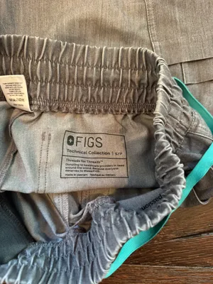 FIGS Yola Skinny Scrub Pants High-Waisted graphite thumbnail 2