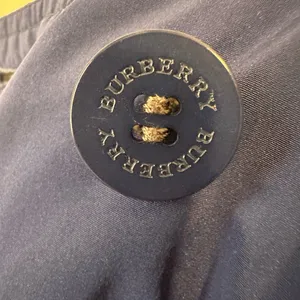Burberry Royal Blue Double-Breasted Trench Coat thumbnail 12