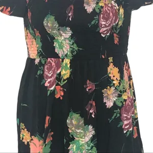 Band of Gypsies Floral Smocked Mini Dress S Western Romance Festival Boho thumbnail 8