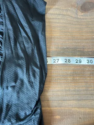 Lululemon No Limit Tank Top Shelf Bra Size 6 Black Stretch Low Hip Length. a-1 thumbnail 4