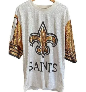 New Orleans Saints | Sequin Karama "Karma" 41 Jersey | Size Large thumbnail 1