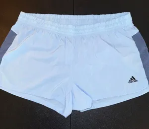 Adidas Women's AeroReady Athletic Running Shorts, Light Blue, Size XL‎ thumbnail 1