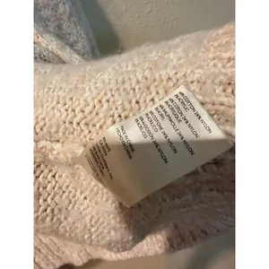 Free People Womens Cardigan M Beige Marled Oversized Open Front Knit Sweater thumbnail 5