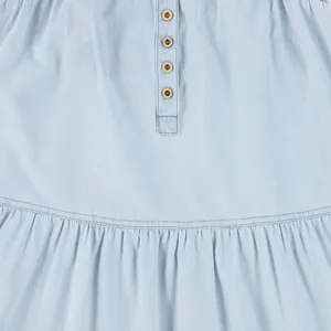 Bamboo DENIM BUTTON TIERED JUMPER Dress thumbnail 3