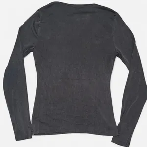 Abercrombie & Fitch Grey Long Sleeve Ribbed Shirt; Size Small thumbnail 5