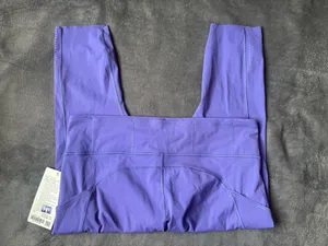 Lululemon Fast and Free High-Rise Crop 23" Size 18 - Charged Indigo thumbnail 2