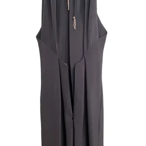 Black Shimmer High Neck Maxi Gown Open Back Formal Dress Sz S thumbnail 6