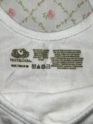 White bra by fruit of the loom. thumbnail 3