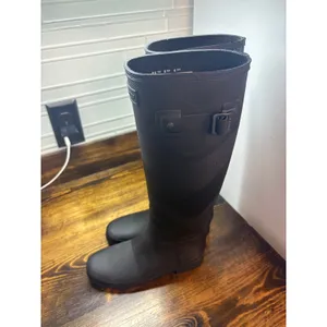 Hunter Tall‎ Black Rain Boots Size 5 thumbnail 4