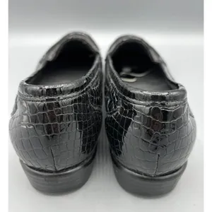 SAS Tripad Black Reptile Croc Slip‎ On Leather Loafers Comfort Women’s 7.5 thumbnail 3