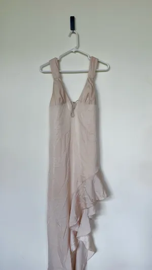 Cotton Candy LA SATIN HIGH-LOW MIDI DRESS thumbnail 5