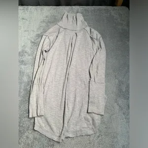 Free people we the free Gray Turtleneck long sleeve split back medium thumbnail 11