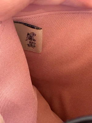 NWT COACH CEC29 Medium Corner Zip Wallet Signature Canvas Leather Powder Pink thumbnail 6