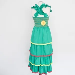 Alden Adair. Frida Ruffle‎ Smocked Midi Dress. thumbnail 6