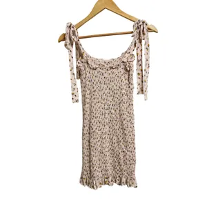 Intimately Free People Bella Smocked slip dress in‎ light pink floral size xs thumbnail 6