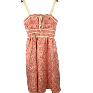 Entro Always A Romantic Coral Floral Jacquard Midi Dress Pockets Size Large‎ thumbnail 7