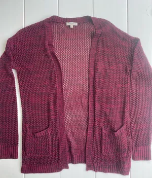 90’s Style Mudd Open Face Knit Long Cardigan, Size S thumbnail 1