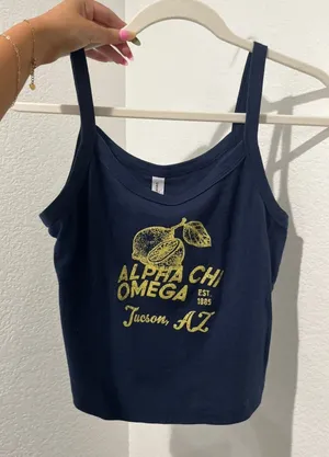 Bella Canvas Alpha chi omega tank top thumbnail 1