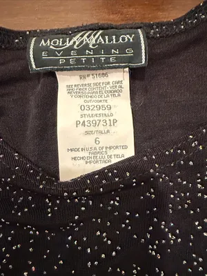 Elegant Black Sparkle Maxi Dress with Short Sleeves thumbnail 3