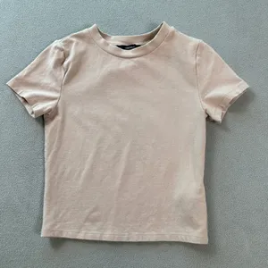 Forever 21 T Shirt XS Womens Basic Crew Neck Short Sleeve Beige Classic Neutral thumbnail 1