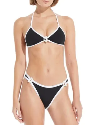 Solid & Striped Alden Bikini Bottoms in Black Small Womens Swimsuit thumbnail 9