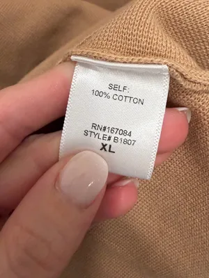 Tuckernuck Camel‎ Brown Cotton Turtleneck Sweater NWOT Size XL thumbnail 3
