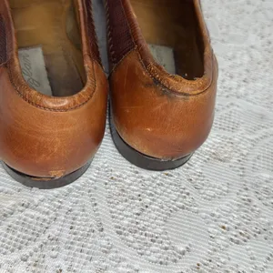Mazlan brown leather slip on penny loafers super cute and. Pmgu size 9.5 thumbnail 6