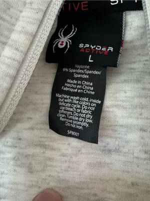 Spyder Heather Light Gray Zip-Up Hoodie thumbnail 6