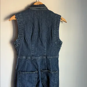 Free People CRVY Ring The Alarm Denim Jumpsuit. XS thumbnail 11