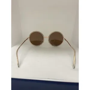 OVAL FULL RIM DESIGNER SUNGLASSES D11‎ Silver thumbnail 3