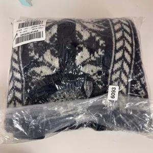 NEW Madewell Fair Isle Cardigan Jacket in Wool Navy Ivory Pattern Womens XL thumbnail 16