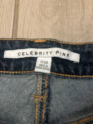 Celebrity Pink Dark Wash Denim Shorts thumbnail 4