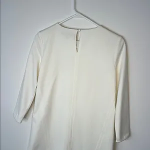 NWT Tibi white long sleeve shift mini classy dress thumbnail 6