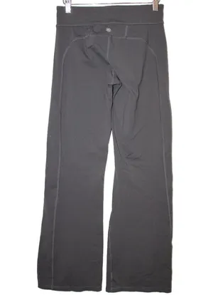 Womens Athleta Kick Booty Flare Leg Yoga Pants Leggings Gray Nylon Size Small S thumbnail 2