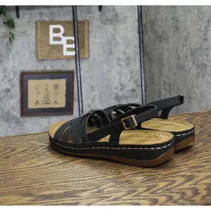 Easy Street Womens Kehlani Wedge Sandal KEHLN Black 9M thumbnail 2