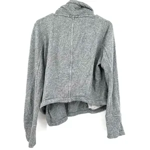 Gap‎ size Small zip up gray moto style jacket with pockets 100% cotton thumbnail 2