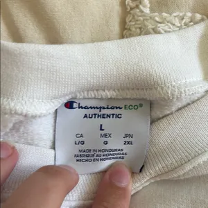 Champion White Crewneck Volleyball Sweater thumbnail 2