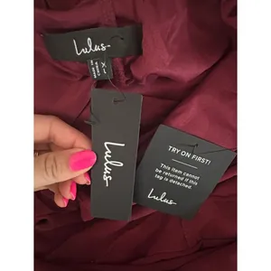 Lulus Fancy Sweetness Wine Red Ruffled Lace-Up Sleeveless Maxi Dress Size XL NWT thumbnail 5