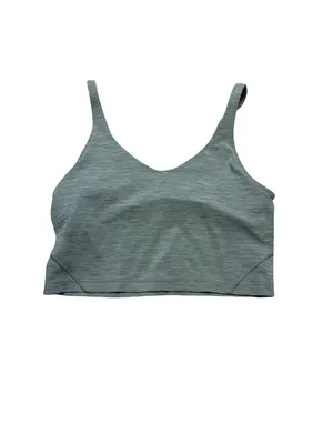 ✨🩶 Lululemon Align Tank Heathered Green Sage‎ Cami Crop Top Size 12 🩶✨ thumbnail 2