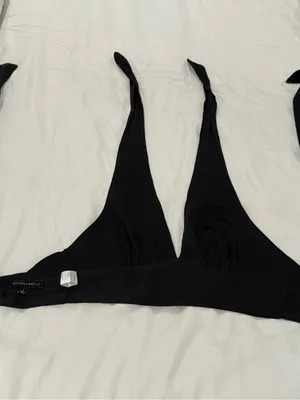 Cotton Candy Black Halter Crop Top thumbnail 2