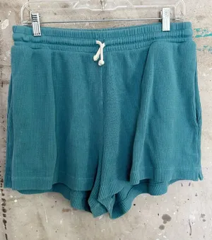 Back Beat Co Organic Cotton Mini Waffle Shorts thumbnail 1