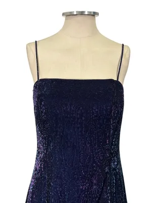 Vintage Night Way y2k Fairy Whimsi Sleeveless Column Maxi Dress Size 4 thumbnail 5