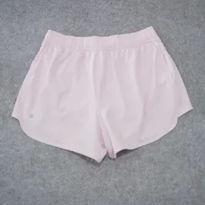 Lululemon Women's Size Medium High-Rise 3" Ruched-Side Short Pink Organza NWT thumbnail 4